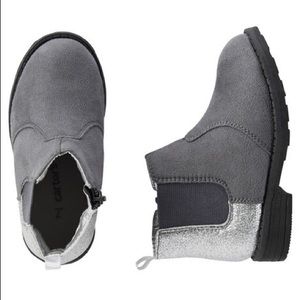 Gray ankle boots with glitter! ✨